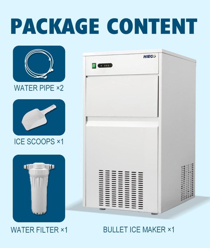 machine à glace portative commerciale de machine à glace de granule de la cuisine 50kg R134a 9